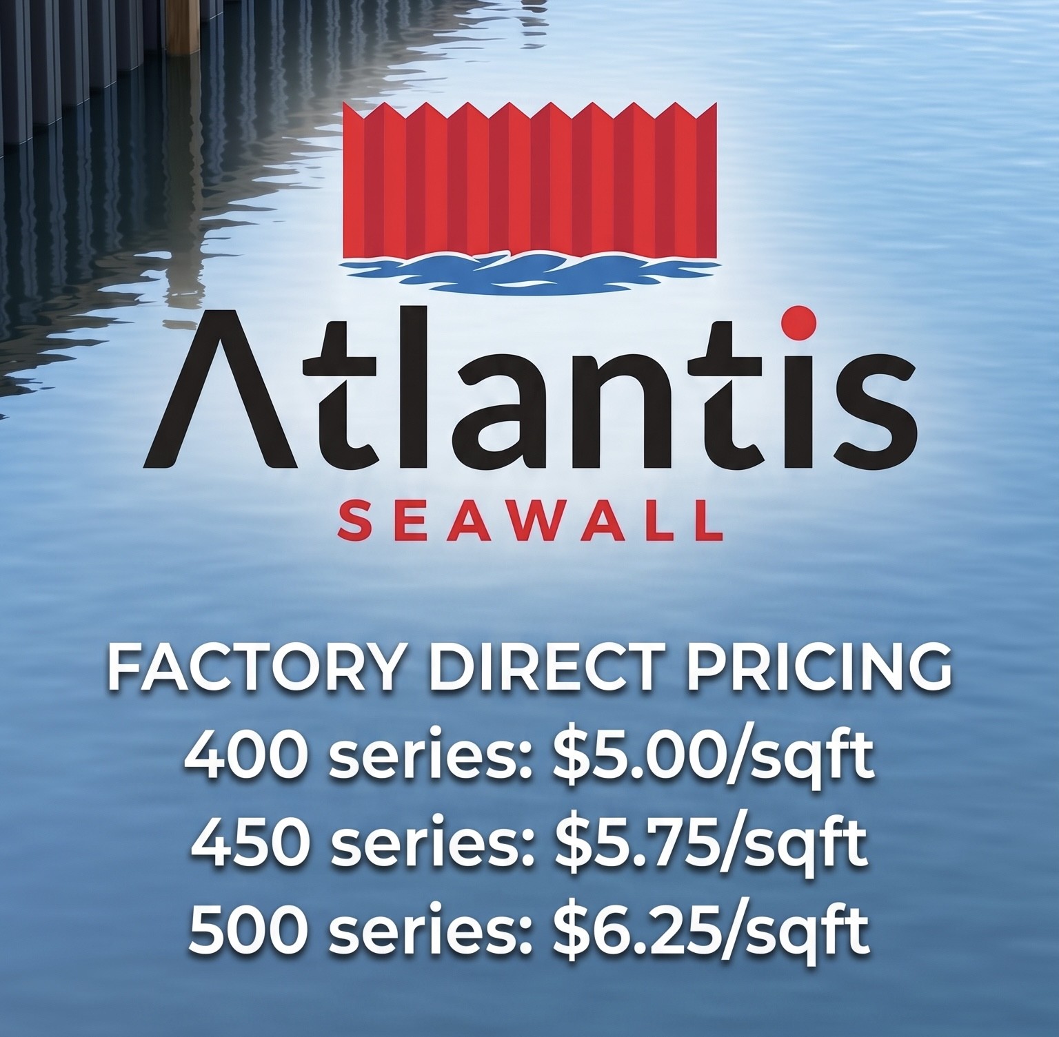 Atlantis Pricing Menu